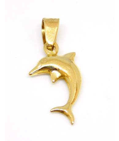 Sárga arany delfin medál
