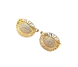 Francia kapcsos áttört mintás nöi arany fülbevaló