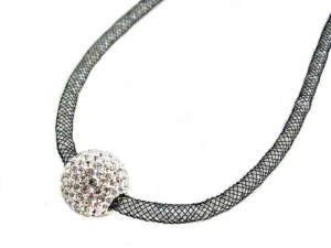 Női hálós lánc swarovski köves medállal