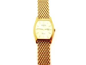 sárga arany unisex geneve karóra