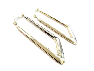 sárga arany sorompózáras fülbevaló