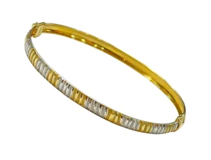 sárga és fehér arany vésett karreif
