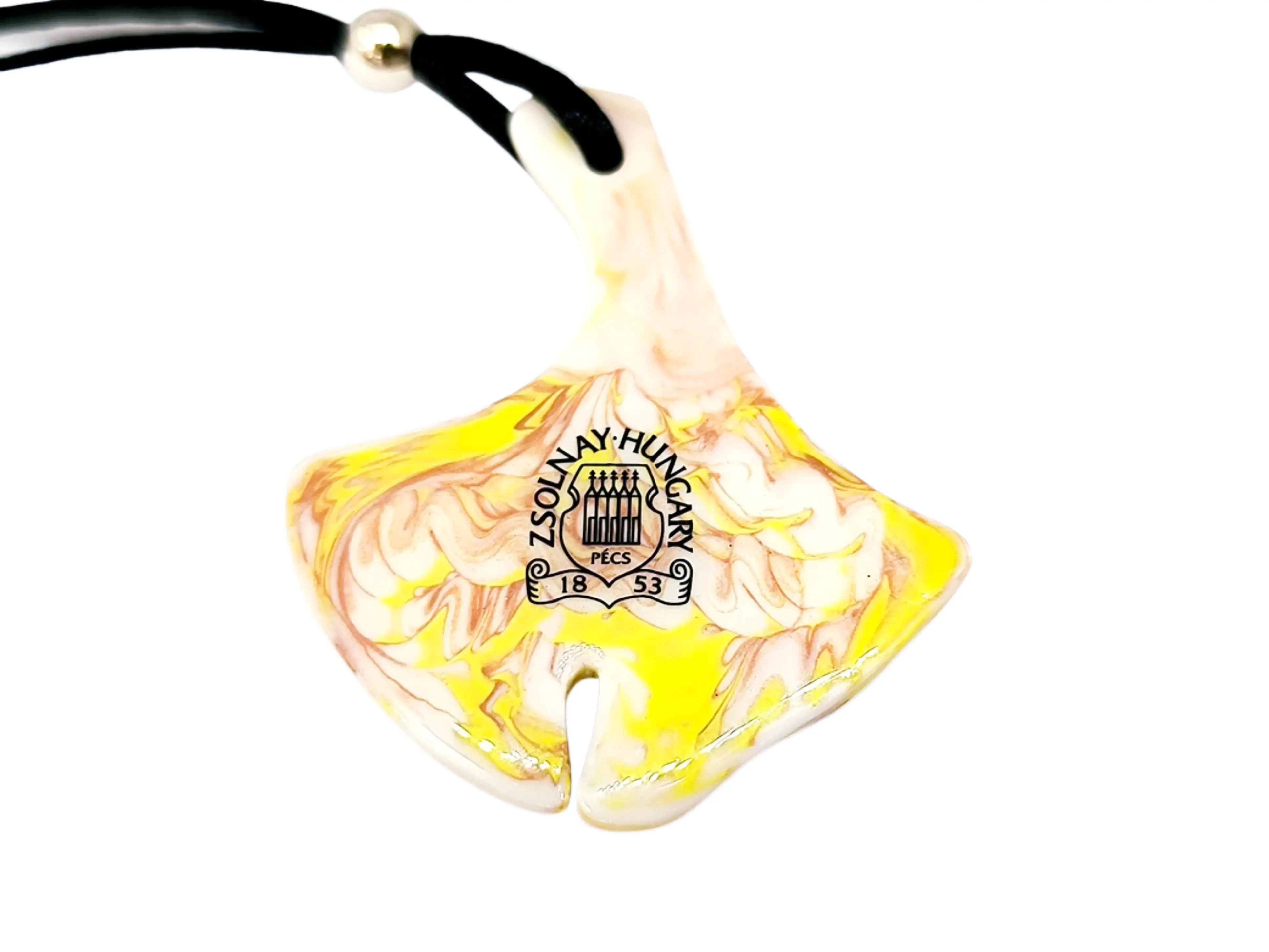 zsolnay porcelán ginkgo biloba medál