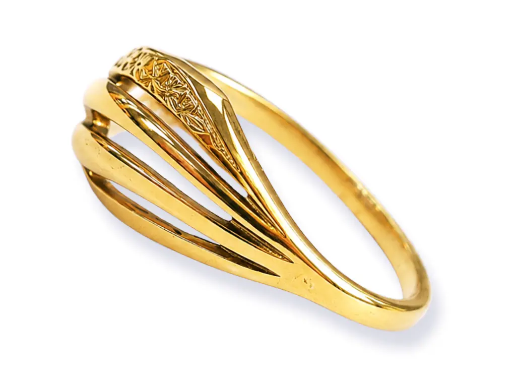 sárga arany női gyűrű