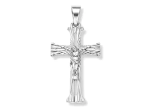 ezüst kereszt medál feszülettel