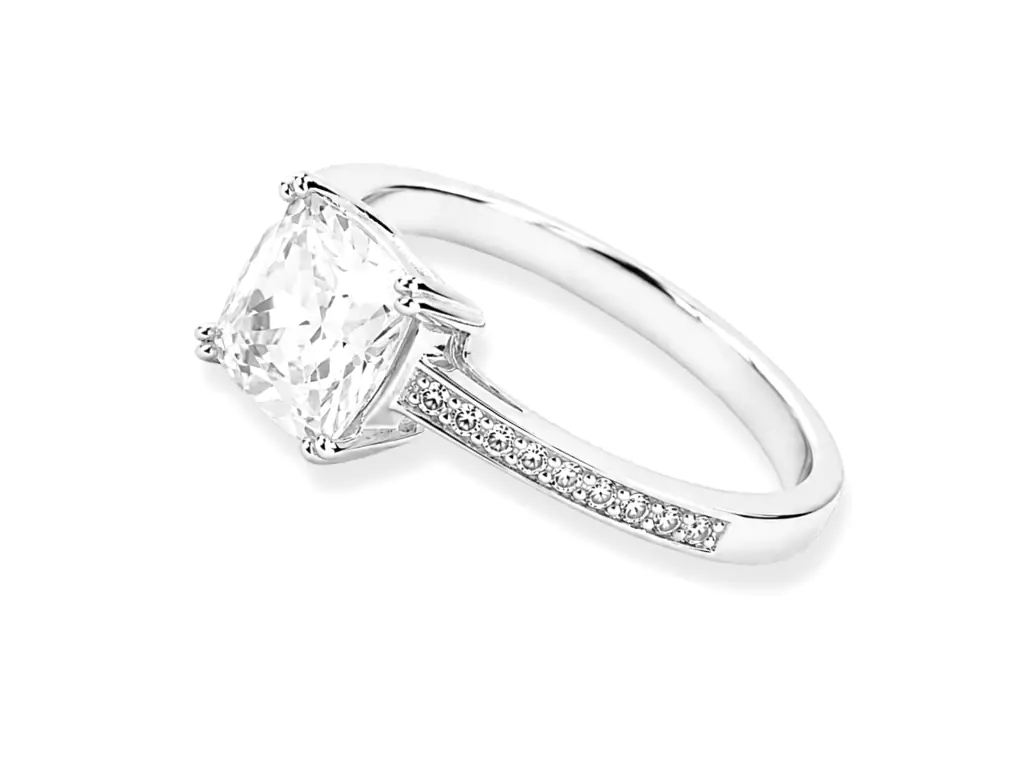 eljegyzési fazonú ezüst gyűrű