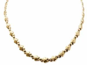 sárga arany collier nyakék