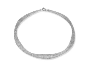 elegáns kialakítású ezüst nyakék ródiumozott felülettel