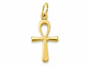 14 karátos sárga arany ankh kereszt medál