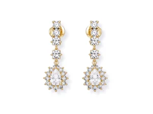 sárga arany csüngős fülbevaló
