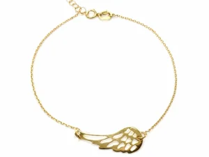arany karlánc beépített angyalszárny medállal